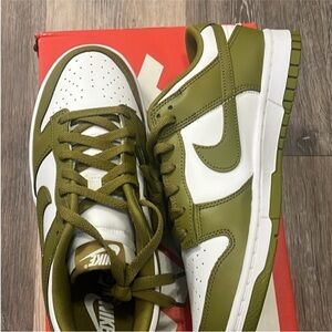 Nike Women's Sneakers Olive Green and White